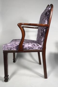 A SET OF TWELVE GEORGE III MAHOGANY DINING ARMCHAIRS - 3498867