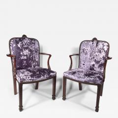 A SET OF TWELVE GEORGE III MAHOGANY DINING ARMCHAIRS - 3505190