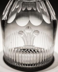 A SLICE AND FLUTE CUT GLASS GEORGIAN SPIRIT DECANTER - 3793891