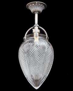 A SMALL PAIR OF DIAMOND AND FAN CUT HALL LIGHTS - 4595857