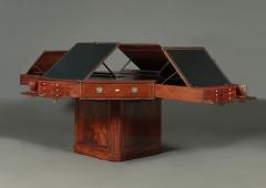 A SPECTACULAR GEORGE III MAHOGANY OCTAGONAL SWIVEL TOP LIBRARY TABLE - 3526023