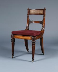 A SUPERB SET OF SIX REGENCY CARVED MAHOGANY SIDE CHAIRS - 3453158