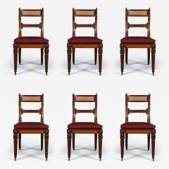 A SUPERB SET OF SIX REGENCY CARVED MAHOGANY SIDE CHAIRS - 3454915