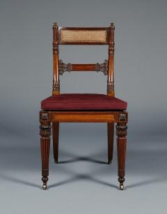 A SUPERB SET OF SIX REGENCY CARVED MAHOGANY SIDE CHAIRS - 3519342