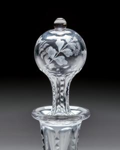 A SUPERBLY ENGRAVED DECANTER DECORATED WITH FRUIT TREES BIRD BUTTERFLY - 4290322
