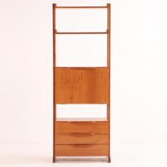 A Sapele Wood Fall Front Desk and Bookshelf C 1950  - 4228348