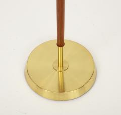 A Scandinavian Brass Teak Floor Lamp Circa 1950s - 3351301