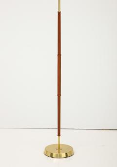 A Scandinavian Brass Teak Floor Lamp Circa 1950s - 3351302