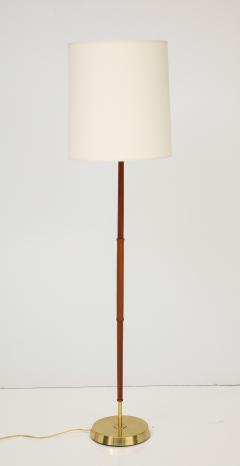 A Scandinavian Brass Teak Floor Lamp Circa 1950s - 3351305