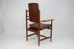 A Scandinavian Style Designer Solid Oak Armchair with a Laminated Back Seat - 4182569