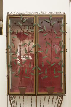 A Scotto A Scotto Signed Showcase With Floral Metal Decoration - 508118