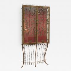 A Scotto A Scotto Signed Showcase With Floral Metal Decoration - 512760