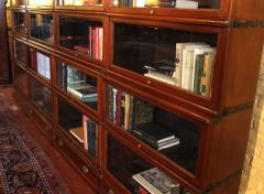 A Set Of 4 Globe Wernicke Bookcases In Mahogany 19th Century - 3540099