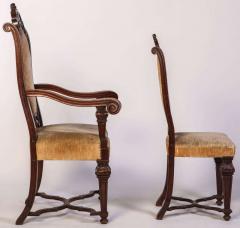 A Set Of Italian 6 Chairs And 2 Armchairs - 736669
