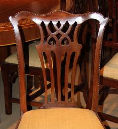 A Set of 19th Century English Mahogany Chinese Chippendale Dining Chairs - 3554924