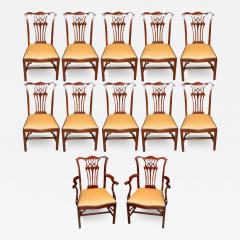 A Set of 19th Century English Mahogany Chinese Chippendale Dining Chairs - 3561074