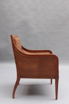 A Set of 3 Fine French 1930s Office Armchairs 1 desk chairs and 2 Visitors - 4094326