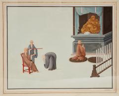 A Set of 3 Large Chinese Court Scenes - 4364014