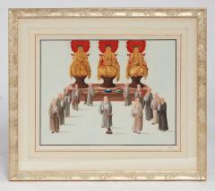 A Set of 3 Large Chinese Court Scenes - 4364017