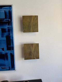 A Set of 4 Italian Modern Bronze and Metal Wall Lights 1960s - 4611273
