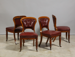 A Set of 4 Oak William IV Dining Chairs - 1312086