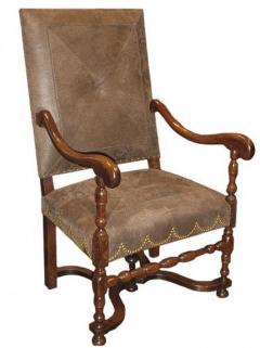 A Set of Four 18th Century French Baroque Walnut Fauteuils Armchairs - 3554988
