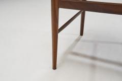 A Set of Four Dining Chairs with Woven Straw Seats and Backs Europe ca 1950s - 3458589