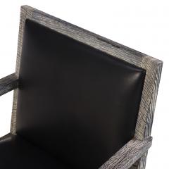 A Set of Four French Cerused Oak Armchairs C 1975  - 4429684