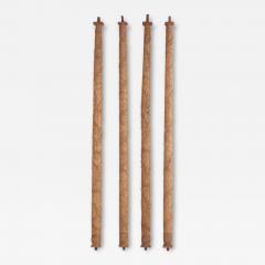 A Set of Four French carved oak columns 19th C  - 4010213