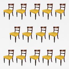 A Set of Fourteen William IV Mahogany Dining Chairs - 425445