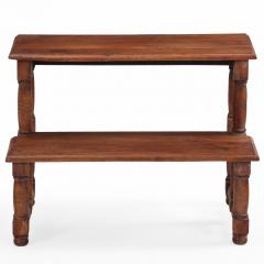 A Set of French Oak Library Steps C 1890  - 4556446