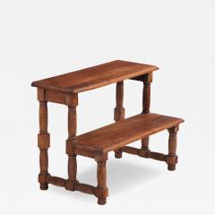 A Set of French Oak Library Steps C 1890  - 4556638