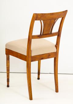 A Set of Six Danish Empire Inlaid Birchwood Sidechairs Circa 1810 1820 - 1279192