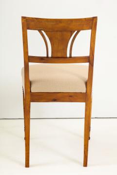 A Set of Six Danish Empire Inlaid Birchwood Sidechairs Circa 1810 1820 - 1279195