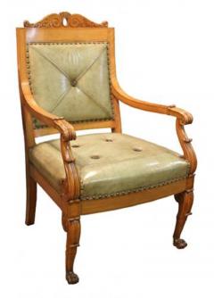 A Set of Ten French Charles X Beechwood Armchairs - 3554882