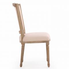 A Set of Ten Modern Louis XVI Style Cerused Wood Dining Chairs  - 4601159