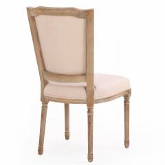 A Set of Ten Modern Louis XVI Style Cerused Wood Dining Chairs  - 4601161