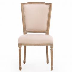 A Set of Ten Modern Louis XVI Style Cerused Wood Dining Chairs  - 4601162