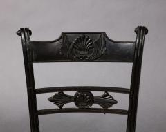 A Set of Three Ceylonese Solid Ebony Dining Chairs - 3161517