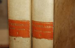 A Set of Two 19th Century Italian Latin Dictionaries - 3719602