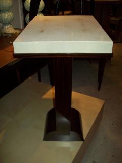 A Shagreen Top Table on A Macassar Ebony Base In The Dominique Style - 573062