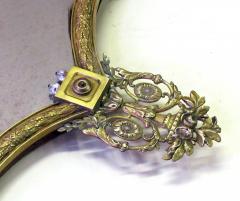A Shapely English Art Deco Gilt Bronze Octagonal Mirror - 426872