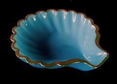 A Shapely French Pale blue Opaline Glass Shell form Bowl - 1636985