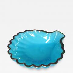 A Shapely French Pale blue Opaline Glass Shell form Bowl - 1637590