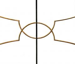 A Shapely Italian 1960s Gilt iron Rectangular Coffee Table with Glass Top - 3485830