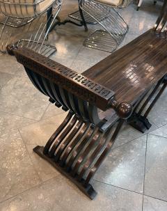 A Shapely Italian Renaissance Style Walnut Savonarola Bench - 3336590
