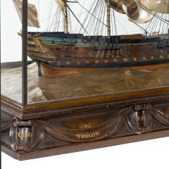 A Silver And Wood Model of HMS Victory by H Wylie - 1226655