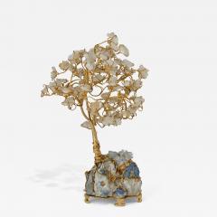 A Silver and Quartz Model of a Bonsai Tree - 4812720