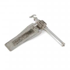 A Silver and Silver Filigree Purim Rattle with Bird Finial - 4809045