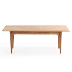 A Simple French Oak Farm Table C 1900  - 4541004
